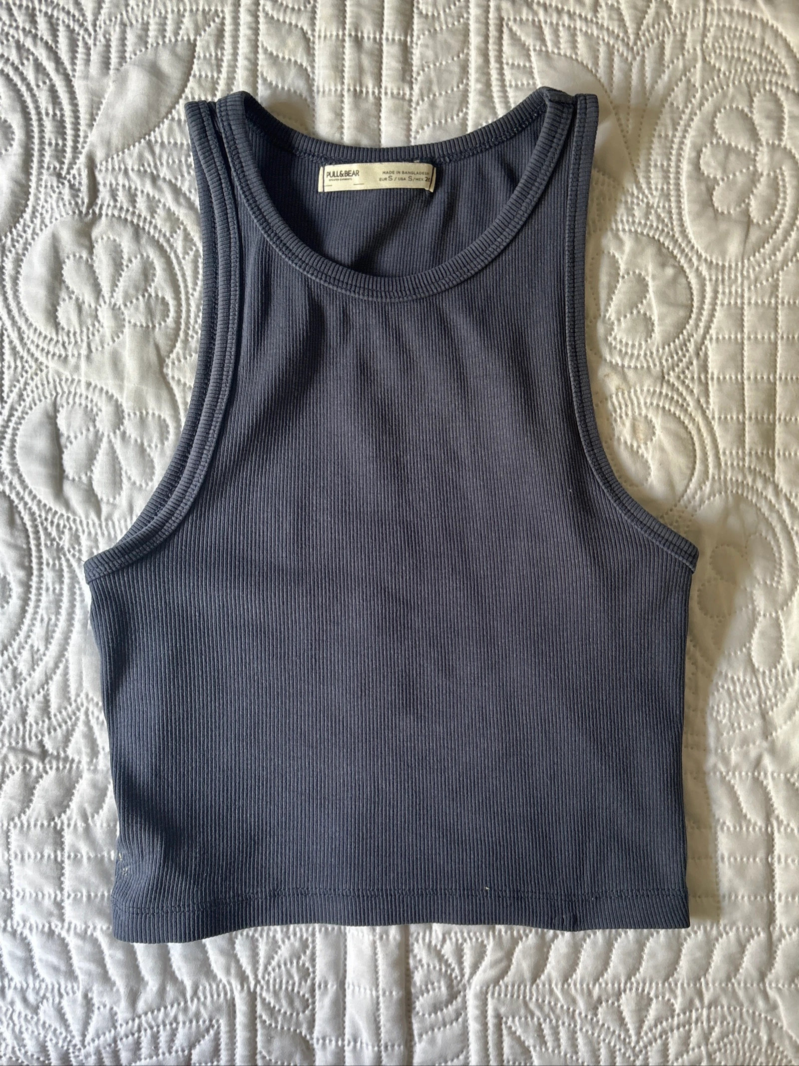 Crop top azul 